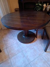 Tavolo rotondo allungabile anni 70/80