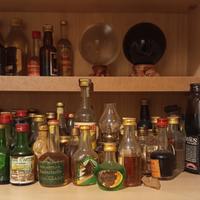 Collezione mini bottigliette di alcolici 