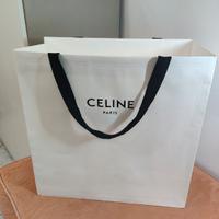 Shopper di carta Celine bianca
