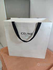 Shopper di carta Celine bianca
