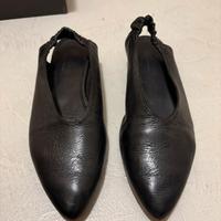 Sandalo nero pelle donna