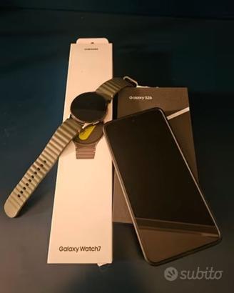 Samsung S26 Plus 521 GB e watch 7 insieme