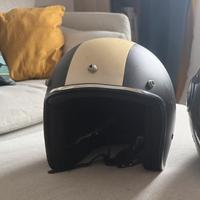Casco Jet BHR Stile Vintage – Nero e Crema – XL