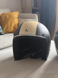 Casco Jet BHR Stile Vintage – Nero e Crema – XL