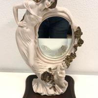 Scultura con specchio stile Liberty "Del Vecchio"