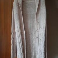 Cardigan lungo in lana