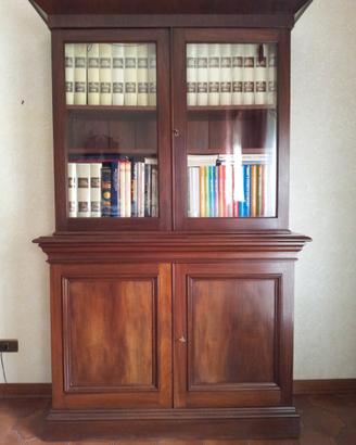 Libreria edoardiana in mogano