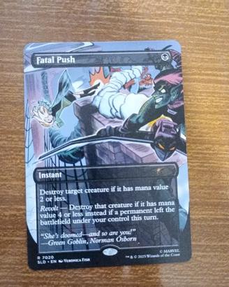 Secret Lair SLD R 7020 Fatal Push MTG Marvel en