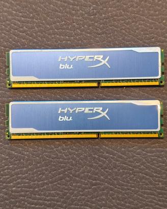 2 Kingston Hyper x dual Channel 8gb ddr3 