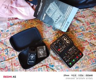 mixer 2/3canali e wifi per cuffie e chitarre
