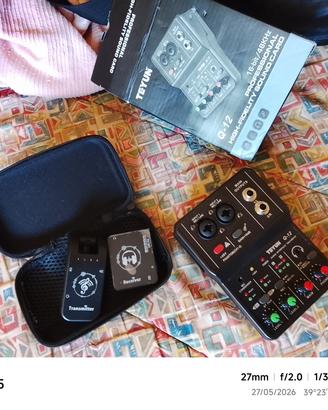 mixer 2/3canali e wifi per cuffie e chitarre