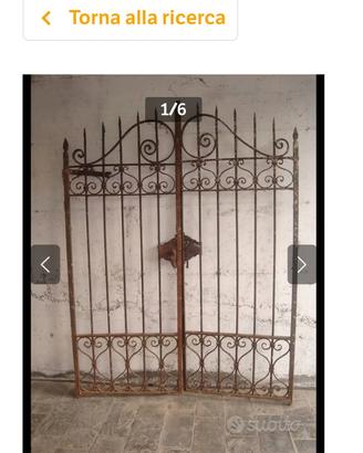 cancello ferro battuto 