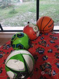 palloni da calcio e basket