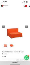 2 Poltrone Kartell plastics by Piero Lissoni