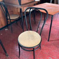 10 sedie da bar/ristorante in metallo