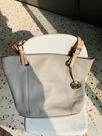 2 Shopping bag Micheal kors in pelle:grigia e nera
