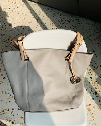 2 Shopping bag Micheal kors in pelle:grigia e nera