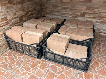 122 mattoni refrattari come nuovi per barbecue