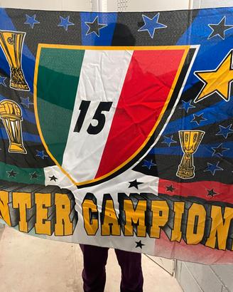 BANDIERE SCUDETTO 15 E 17 INTER NUOVE SET
