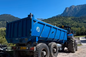 Rimorchio dumper Pizeta per trattore