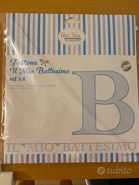 Festone battesimo bimbo