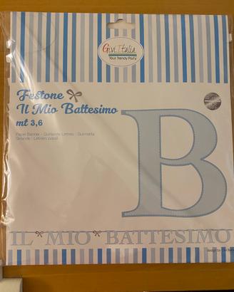 Festone battesimo bimbo