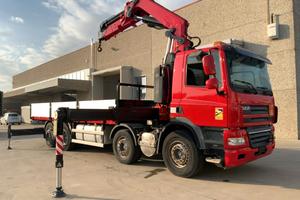 Daf CF 85.510 8X2 CASSONE E GRU FASSI F415 6 SFILI