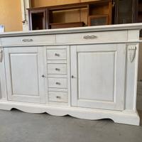 Credenza in legno nuova bianca
