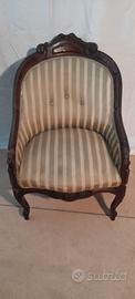 POLTRONCINA A POZZETTO DELLA PRIMA META' 800