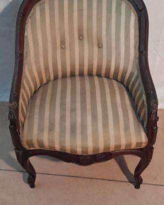 POLTRONCINA A POZZETTO DELLA PRIMA META' 800