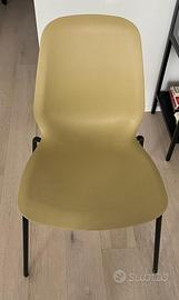 Set di 6 sedie Ikea giallo ocra