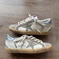 Golden Goose Superstar Borchie suede e pelle