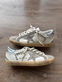 Golden Goose Superstar Borchie suede e pelle