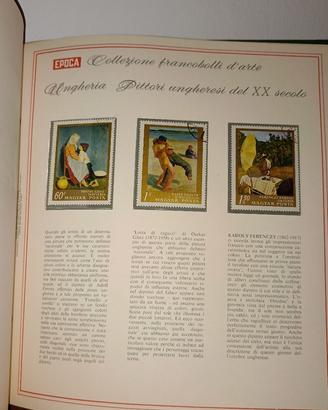 francobolli d'arte - collezione rivista EPOCA 1970