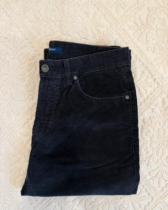 Pantaloni GANT tyler in velluto nero