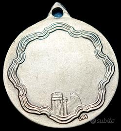 Medaglia Regate Canoa Gare Canottaggio Argento Ø27