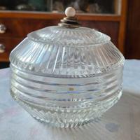 Porta confetti in cristallo con pomello in avorio