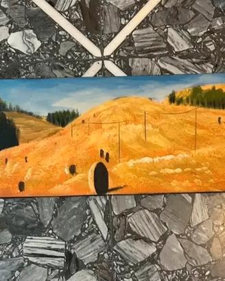 Quadro con paesaggio