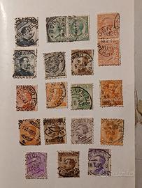 Regno - 19 francobolli con data ben visibile