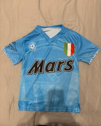Maglia Napoli Maradona 10 -Sponsor Mars - Taglia S