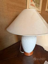 Lampada ceramica con paralume