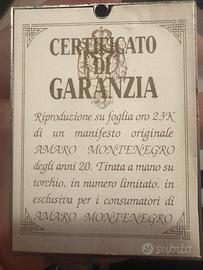 Manifesto d’epoca amaro montenegro