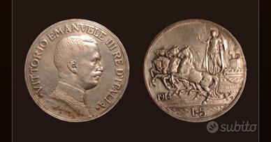 5 Lire 1914 Falsa