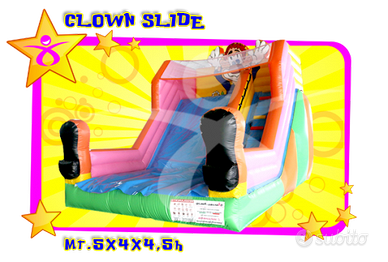 Gonfiabile clown slide new