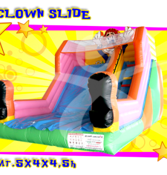 Gonfiabile clown slide new