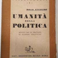 SCIENZE POLITICHE - Umanità della Politica