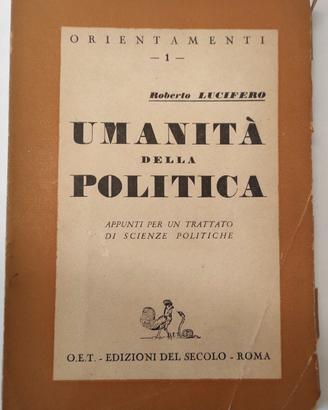 SCIENZE POLITICHE - Umanità della Politica