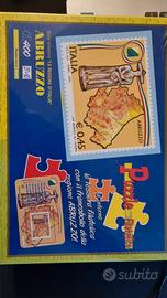 Puzzle filatelico serie tematica Regioni d'Italia