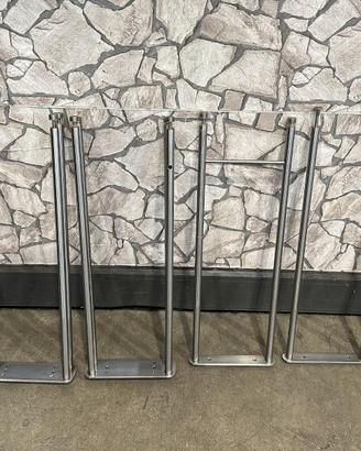 Mensola a soffitto porta bottiglie in acciaio inox