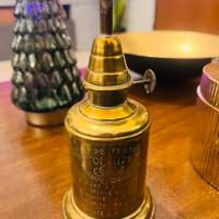 ANTICA LAMPADA PIGEON OLYMPE LANTERNA PETROLIO